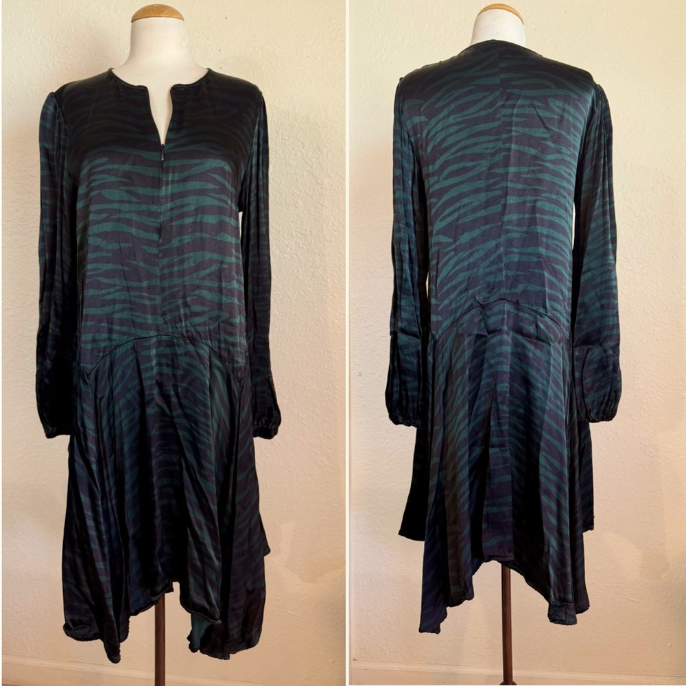 Ganni Zebra Pattern Dress